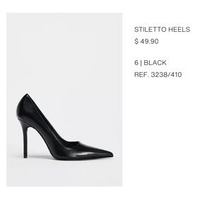 Zara Black Heels